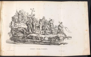 Kolmas kelluke Saint Romboutin kulkueessa, 1825 Derden Prael-waegen (otsikko esineessä)