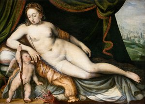 Venus ja Amor, noin 1560