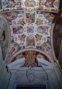 Hallin freskoholvikatto, Lateraanipalatsi, Italia, Lazion alue, Rooma (kuva) tekijältä Painter Darius