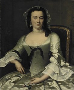 Willem Sautijnin vaimon Maria Henriëtte van de Polin muotokuva