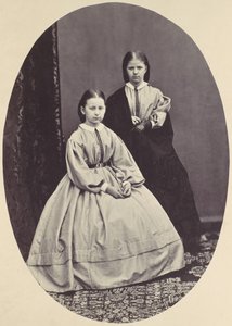 [Kahden tytön muotokuva], 1850-60-luku. tekijältä Franz Antoine