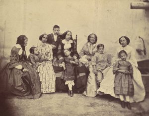 [Kymmenen Antoinen perheen jäsentä], 1850-60-luvut.