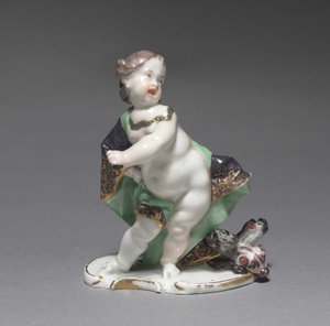 Pluto, valmistaja Nymphenburg Porcelain Factory, n.1760 tekijältä Franz Anton Bustelli