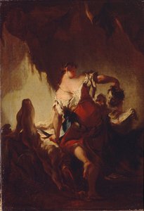 Judith Holofernesin pään kanssa