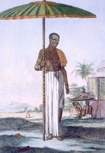 Ouriah-kastin porter, kirjasta "Hinudet tai heidän tapansa, tapojensa ja seremonioidensa kuvaus", pub. 1808-12 (värillinen etsaus)