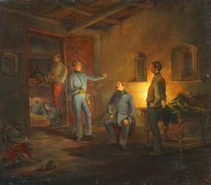 Kopal vietti viime yönä eversti Schlechtan kanssa italialaisessa talonpoikamajassa tekijältä Franz Brudermann