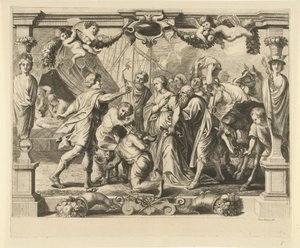 Akhilleus ja Polyxena Akhilleuksen ja Polyxenan keskustelu Historia of Achilles (sarjan nimi)