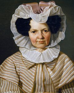 Therese Burger Bischofin muotokuva, Franz Eyblin (1806-1880) maalaus.