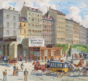 Schottentor ja Mölkerbastei Wienissä tekijältä Franz Gerasch