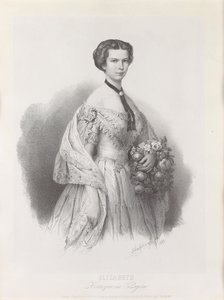 Itävallan keisarinna Elisabetin muotokuva, 1853.