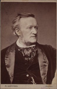 Säveltäjä Richard Wagnerin muotokuva 1813-1883, ennen vuotta 1877. tekijältä Franz Hanfstaengl
