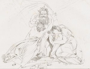 Der Tod des Oidipus Oidipuksen kuolema, 1806. tekijältä Franz Hegi