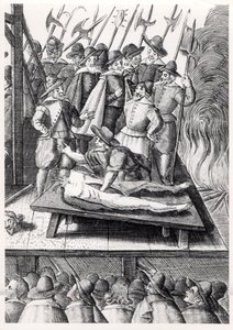 Katolisten teloitus Englannissa Elizabeth I:n hallituskaudella (1533-1603) tekijältä Franz Hogenberg