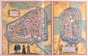 Franeker, Alankomaat (kaiverrus tekijältä Franz Hogenberg