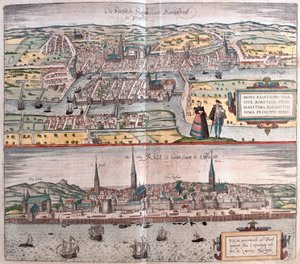 Kaliningrad, Venäjä - Riika, Latvia (kaiverrus tekijältä Franz Hogenberg