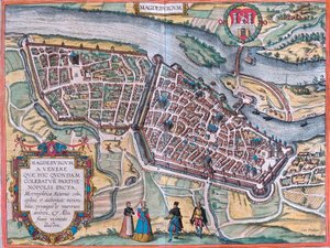 Magdeburgin suunnitelma (Magdeburgum), Saksa (etsaus tekijältä Franz Hogenberg