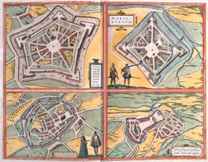 Philippeville, Mariembourg, Chimay ja Walcourt, Belgia (kaiverrus tekijältä Franz Hogenberg