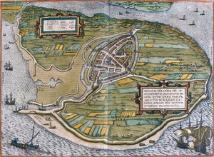 Plan de Brielle (Brilium), Alankomaat (etsaus tekijältä Franz Hogenberg