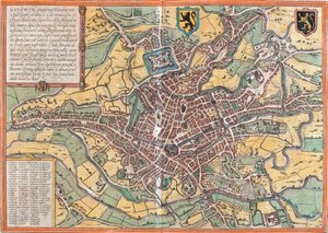 Gentin suunnitelma (Gandauum), Belgia (etsaus tekijältä Franz Hogenberg