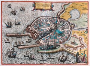 Vlissingen, Alankomaat (kaiverrus tekijältä Franz Hogenberg