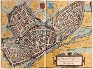 Wesel Nordrhein-Westfalenissa, Saksassa (kaiverrus tekijältä Franz Hogenberg