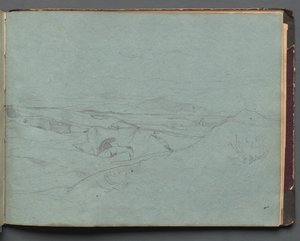 Albumi näkymistä Roomaan ja ympäristöön, Maisematutkimukset, sivu 52a: Roman Landscape tekijältä Franz Johann Heinrich Nadorp
