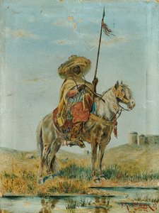 meksikolaiset hevosen selässä tekijältä Franz Josef Georg Illem