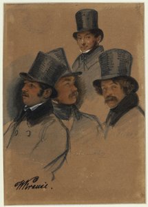 Ludwig Elsholtz, Wilhelm Krause, Karl Friedrich G. Lüderitz, Karl Friedrich Schulz tekijältä Franz Krüger