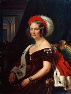 Hannoverin kuningatar Frederican muotokuva, 1778-1841, 1800-luku.