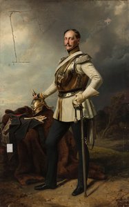 Muotokuva Nikolai I Romanovista (1796–1855) preussilaisessa kirasjerien univormussa tekijältä Franz Krüger