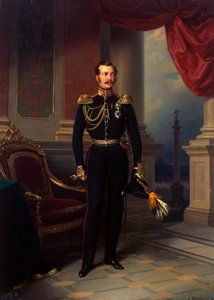 Kruununprinssi Aleksandr Nikolajevitšin muotokuva, 1818-1881, c1840 tekijältä Franz Kruguer