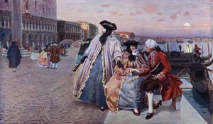 Ballin jälkeen, Venetsia (väri litho)