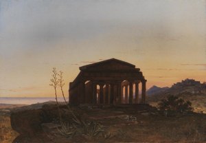 Girgentin Concordian temppeli tekijältä Franz Ludwig Catel