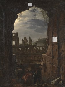 Näkymä Colosseumille Moonlightissa tekijältä Franz Ludwig Catel