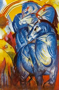 Sinisten hevosten torni, 1913