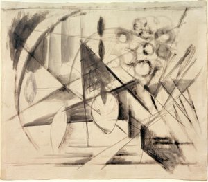 Abstrakti Zeichnung tekijältä Franz Marc