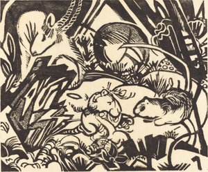 Animal Legend Tier Legend, 1912. tekijältä Franz Marc