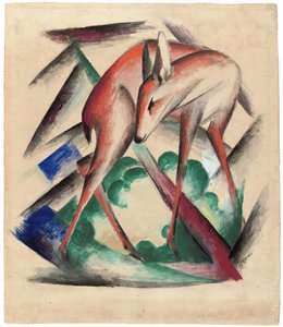 Hirvi, 1912 tekijältä Franz Marc