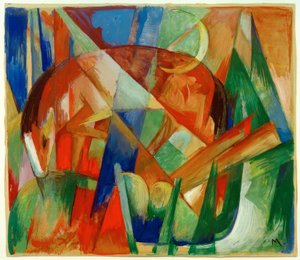 Fabeltier II (Pferd) tekijältä Franz Marc