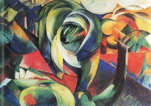 Saksa: Der Mandrill Mandrill tekijältä Franz Marc