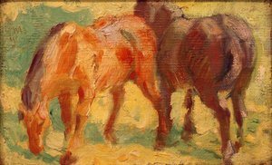 Kleines Pferdebild tekijältä Franz Marc