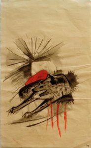 Liegende Hyäne (Liegender Wolf) tekijältä Franz Marc