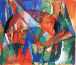 Taruolento II (hevonen) tekijältä Franz Marc
