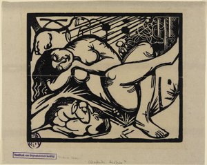 Nukkuva paimentyttö tekijältä Franz Marc