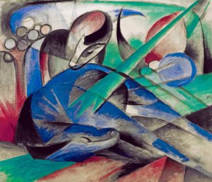 Uneksiva hevonen tekijältä Franz Marc