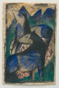 Kaksi sinistä hevosta. tekijältä Franz Marc