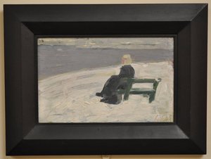 Nainen talvimaisemassa tekijältä Franz Marc