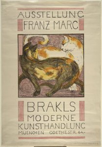 Kaksi kissaa tekijältä Franz Marc