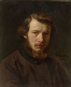 Omakuva 24-vuotiaana, 1858. tekijältä Franz Otto Scholderer