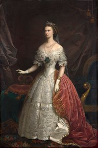 Muotokuva Elisabetista Baijerista, 1869. tekijältä Franz Russ the Younger